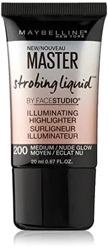 Maybelline New York Master Strobing Liquid Illuminator Medium/Nude Glow 20ml (0.67 Fl Oz) | Lit-From-Within Glow thumbnail 1