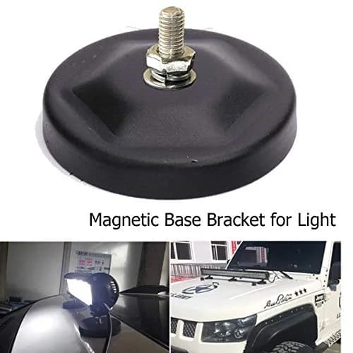 Lightronic Ultra Strong Power Magnet Base 3" Round | Mounts LED Light Bars on Steel Surfaces thumbnail 5