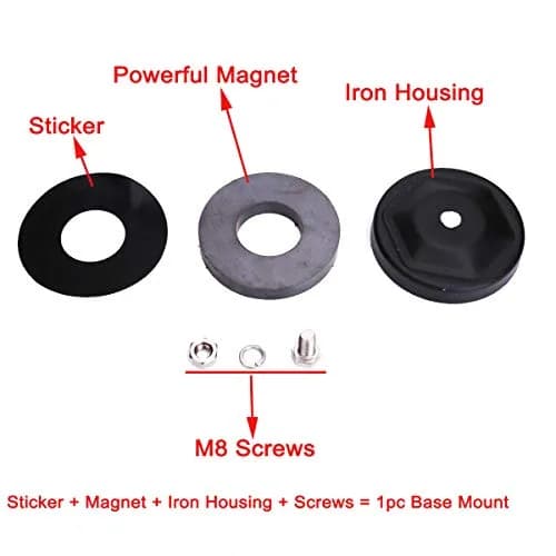 Lightronic Ultra Strong Power Magnet Base 3" Round | Mounts LED Light Bars on Steel Surfaces thumbnail 7