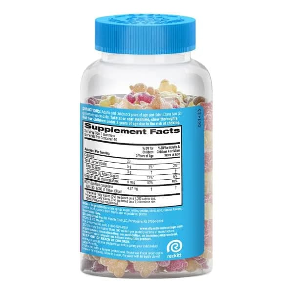 Digestive Advantage Daily Probiotic Gummies for Digestive & Immune Support | Natural Fruit Flavor (80ct) Pack of 3 thumbnail 9