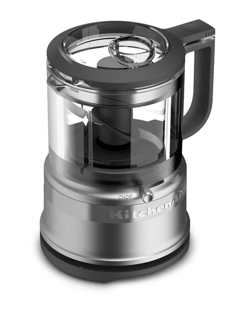 KitchenAid 3.5 Cup Food Chopper KFC3516CU, Contour Silver | 240W Power for Quick Chopping - view 2