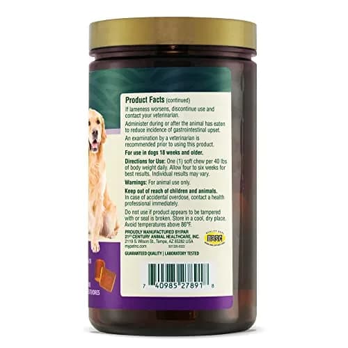 PetNC Natural Care Hip & Joint Mega Soft Chews for Dogs | 90 Count (40.8g / 1.48oz) thumbnail 3