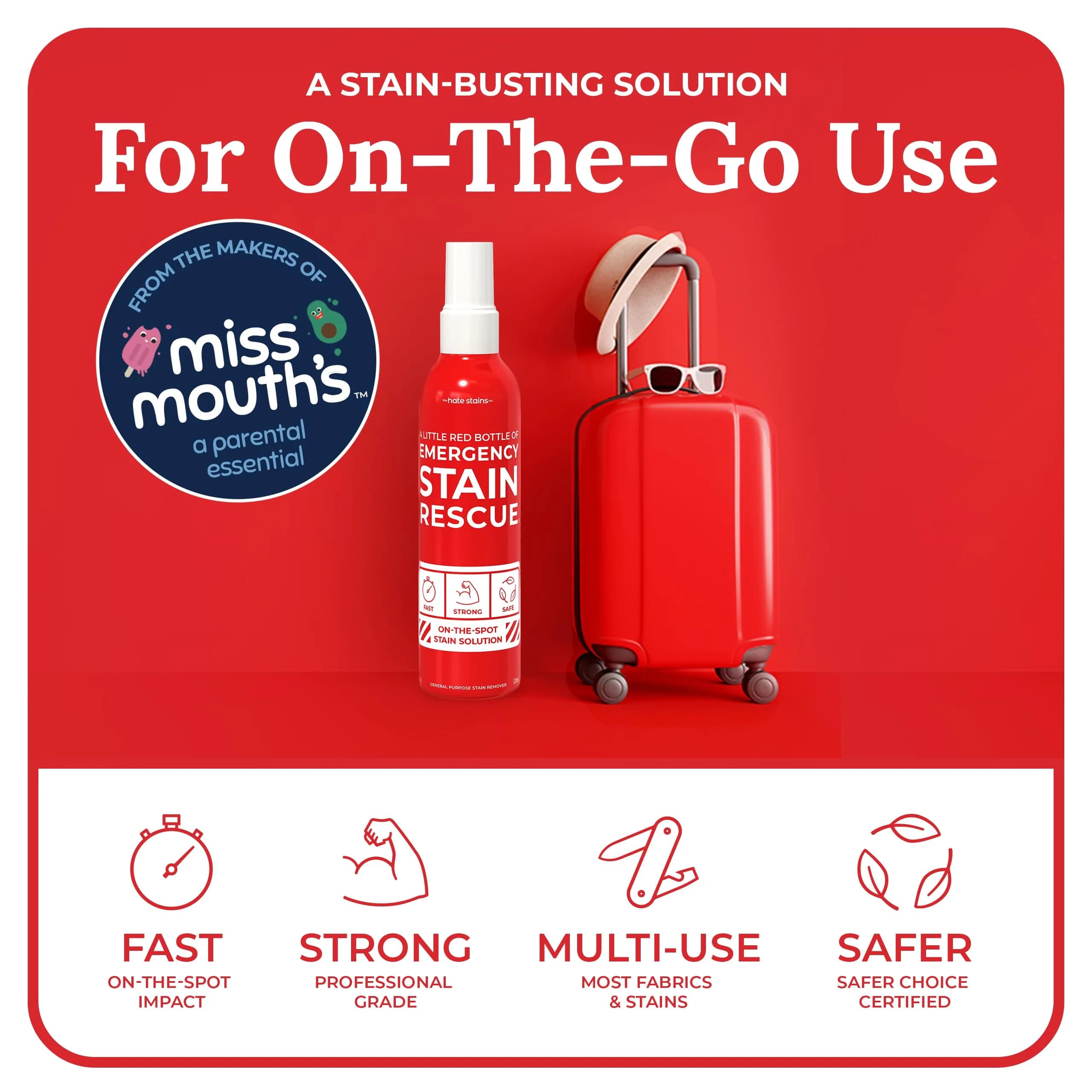 Emergency Stain Rescue Stain Remover Spray 118ml (4 Fl Oz) | Professional Grade for Wine & Coffee - view 2