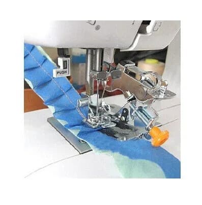 HONEYSEW Ruffler Foot for Singer Brother Juki Low Shank Sewing Machine (3 Style, 1 inch x 1 inch) — 2 Style
