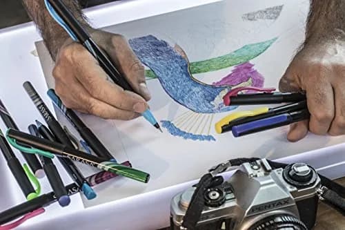 Zebra Pen Sarasa Fineliner Pen 0.8mm Green 12 Count | Smooth Ink Flow for Artists & Students thumbnail 5
