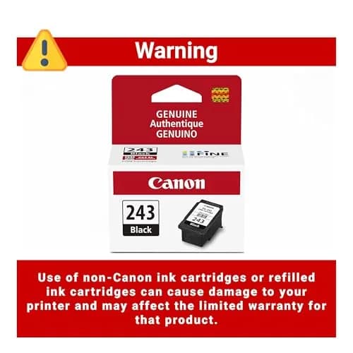 Canon PG-243 Genuine Black Ink Cartridge | 100 Pages Yield thumbnail 5