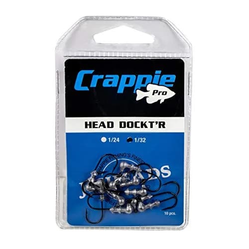 Bobby Garland Crappie Pro Jig Heads 1/32 oz | Unpainted, Small Crappie Fishing Jigheads for Freshwater thumbnail 2