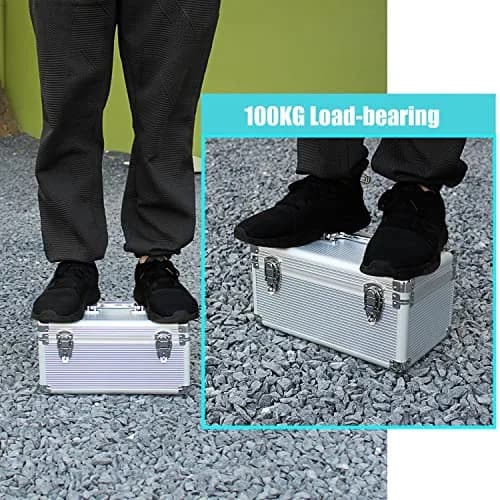 GLOTRENDS B86 14-Slot Hard Drive Storage Box 32cm (12.6in) | Protects 3.5" & 2.5" HDDs from Dust & Water thumbnail 2