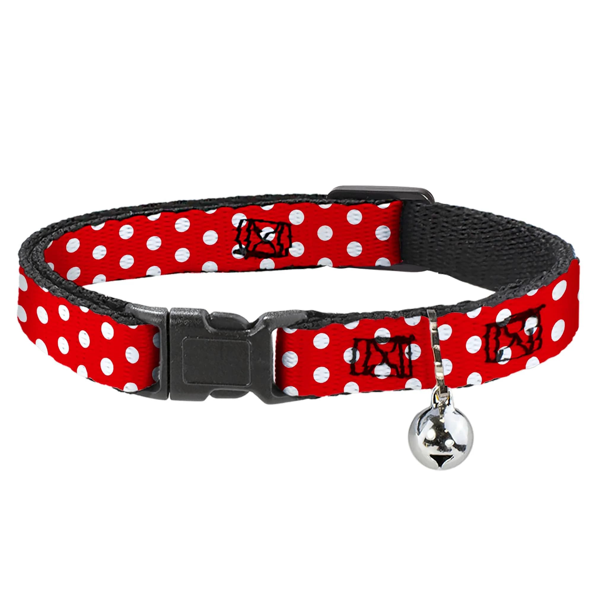 Buckle-Down Disney Breakaway Cat Collar | 8.5-12" Neck, Polka Dots, Multicolor