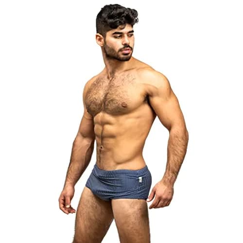 Taddlee Men's Swimwear Sexy Swim Briefs Board Surf Shorts Boxer Trunks XL Blue | Comfortable, Sexy Fit for Indian Beaches thumbnail 5