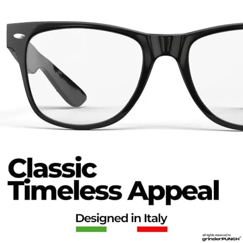 grinderPUNCH Blue Light Reading Glasses 4.0 Diopters Black | Enhanced Magnification for Effortless Close-Up Clarity thumbnail 7