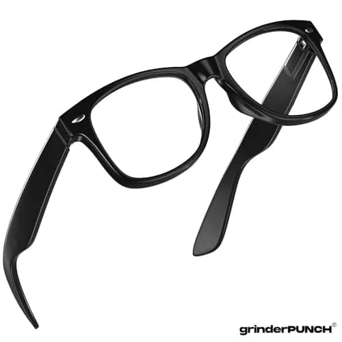 grinderPUNCH Blue Light Reading Glasses 4.0 Diopters Black | Enhanced Magnification for Effortless Close-Up Clarity thumbnail 9