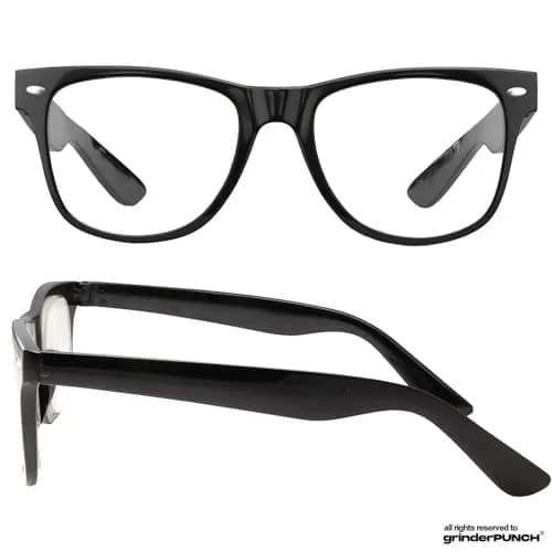 grinderPUNCH Blue Light Reading Glasses 4.0 Diopters Black | Enhanced Magnification for Effortless Close-Up Clarity thumbnail 2