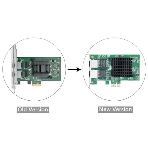10Gtek Gigabit Ethernet PCIe Network Adapter Dual RJ45 Ports 1Gbps | Intel 82576 Chip thumbnail 2