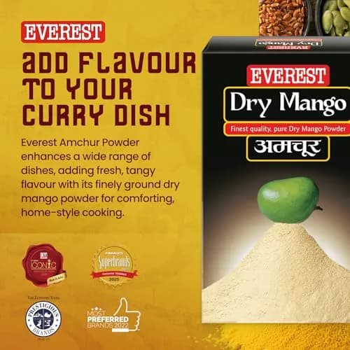 Everest Dry Mango Powder 50 Gm (1.76 oz) | Authentic Indian Seasoning thumbnail 3