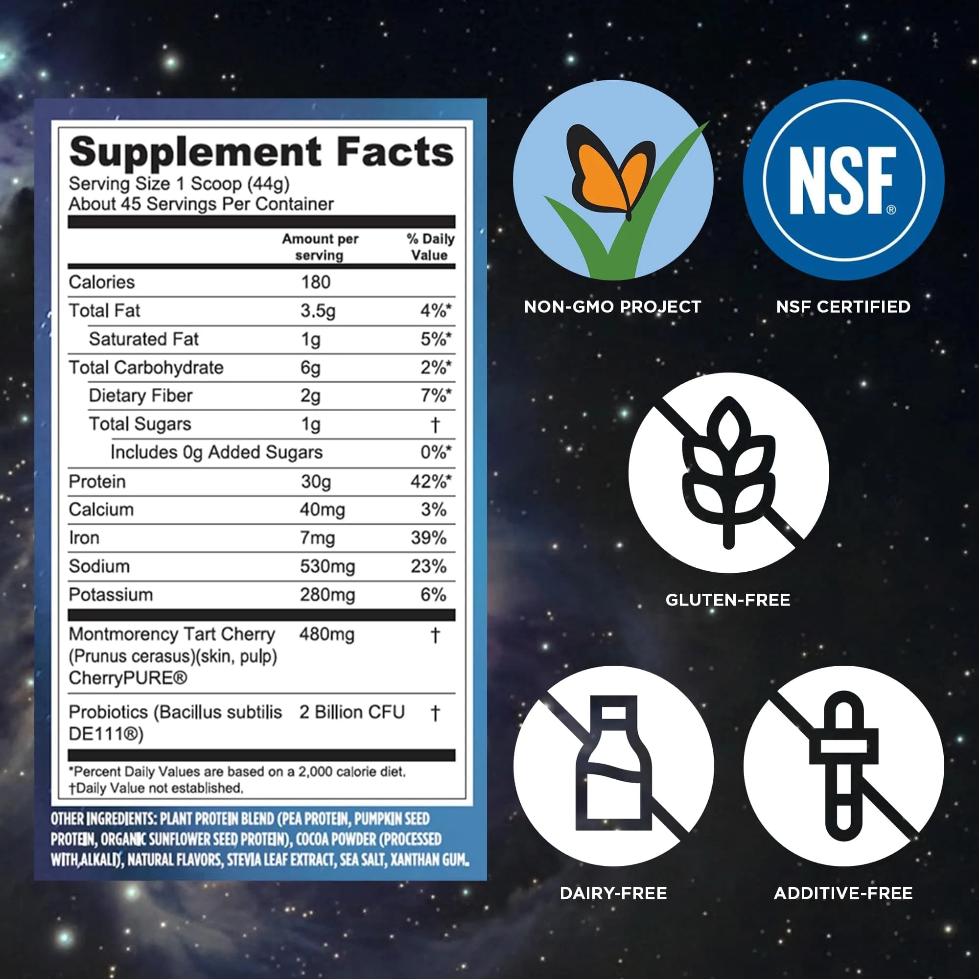 Vega Protein + Recovery Chocolate 4 Pound (Pack of 1) | NSF Certified Plant-Based Protein - view 4