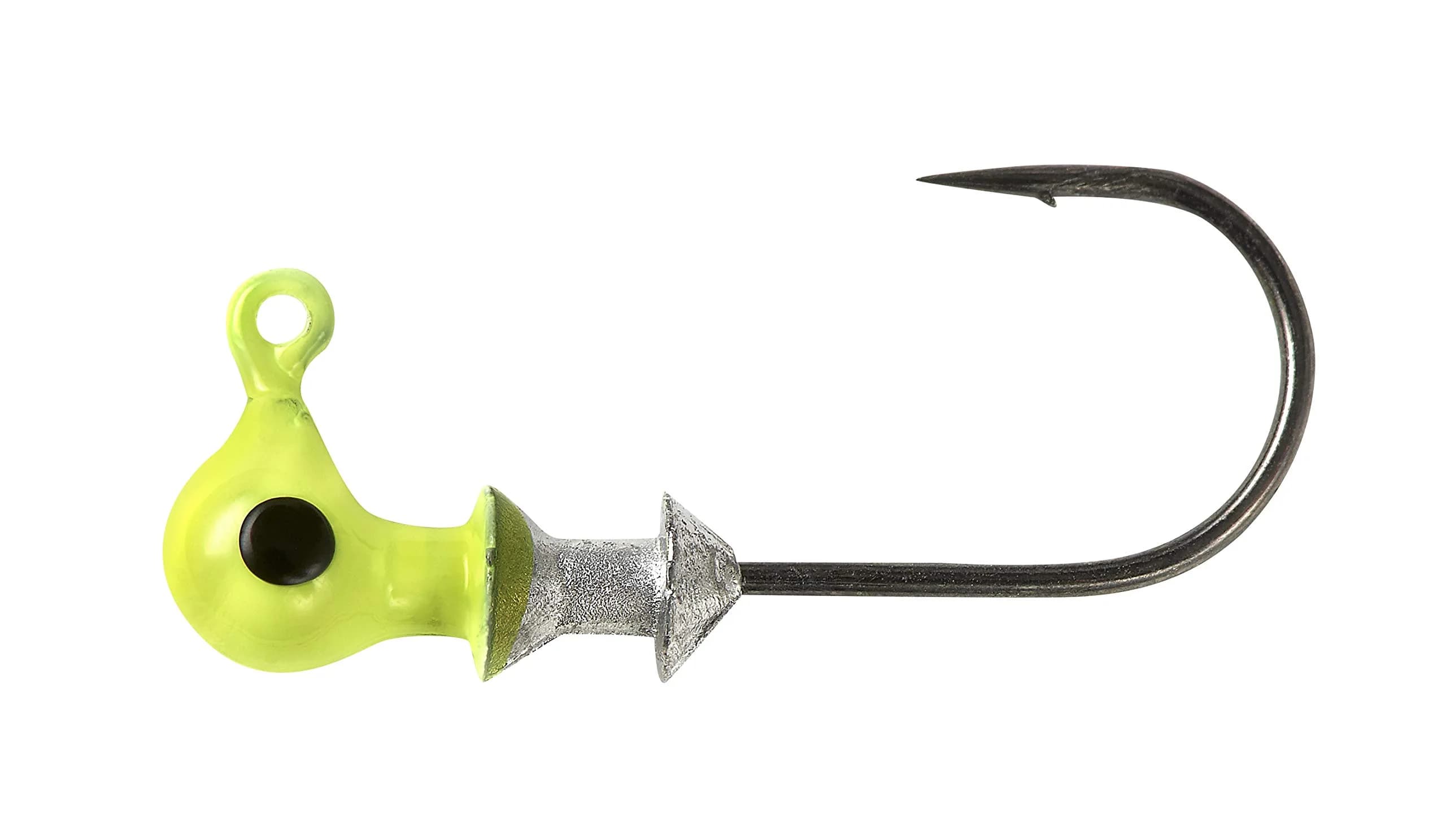 Bobby Garland Crappie Pro Jig Heads 1/32 oz | Unpainted, Small Crappie Fishing Jigheads for Freshwater — Chartreuse