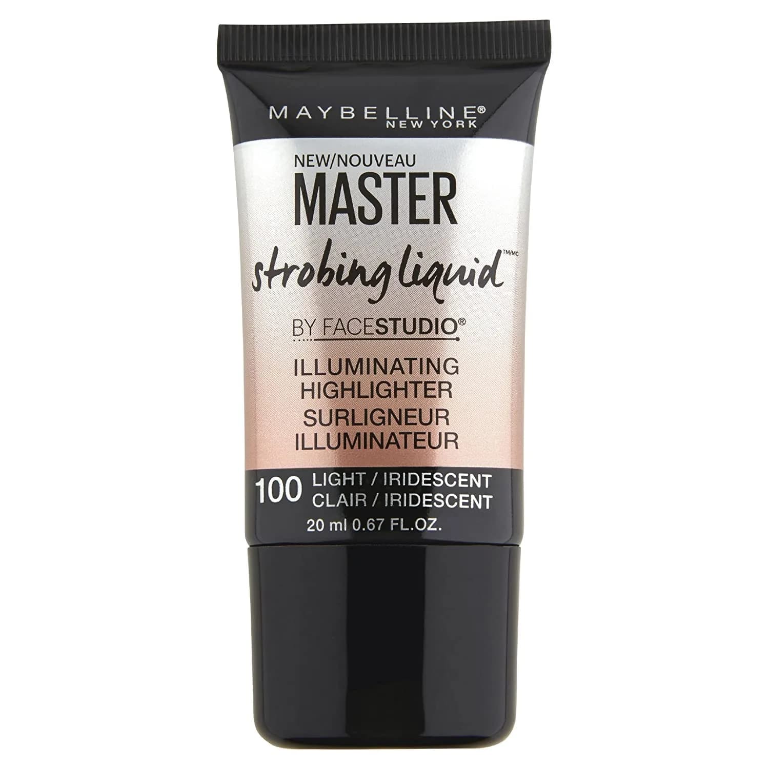 Maybelline Master Strobing Liquid Illuminating Highlighter Light Iridescent 20ml (0.67 Fl Oz) | Achieve Glowing Skin Instantly - main product image