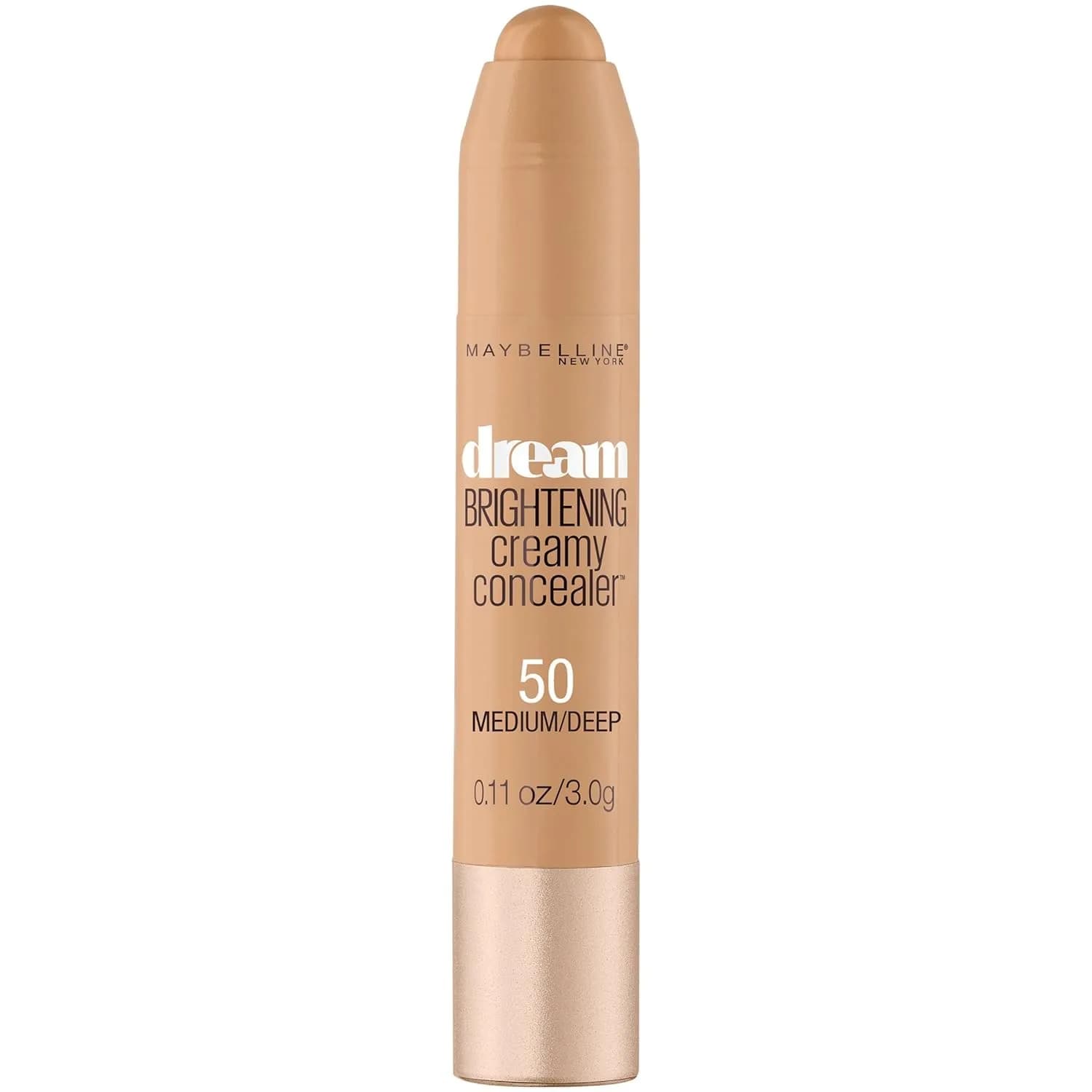 Maybelline New York Dream Brightening Creamy Concealer Stick, Medium/Deep, 0.11 oz (3g) | Illuminates Under Eyes — Medium Deep
