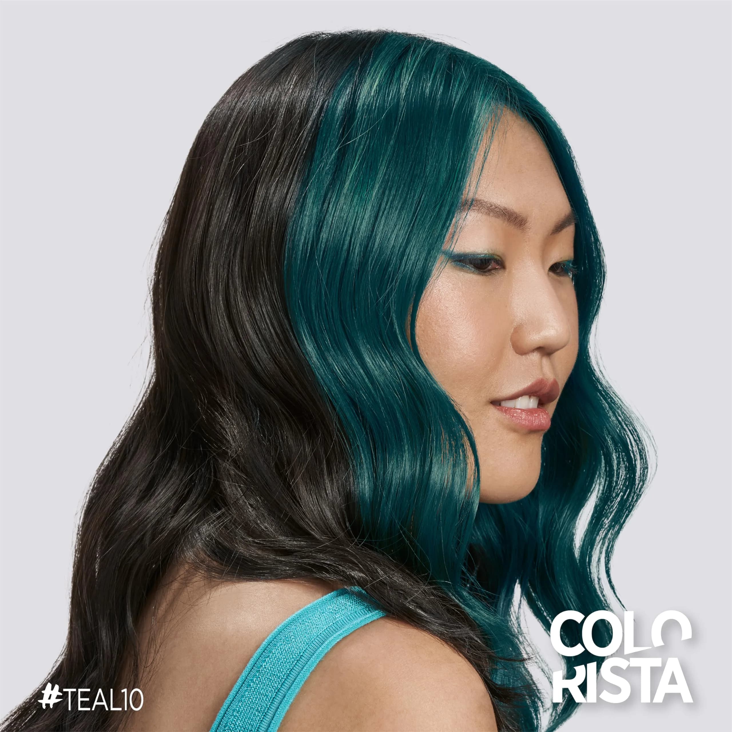 L'Oreal Paris Colorista Semi Permanent Hair Color Teal for Brunettes 118ml (4 Fl Oz) | No Bleach Required thumbnail 2