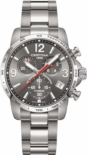 Certina DS PODIUM Titanium Sport Watch 41mm | Swiss Quartz, Water-Resistant 100m thumbnail 1