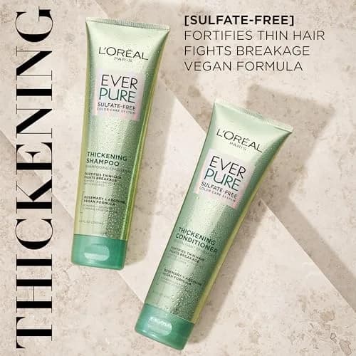 L'Oreal Paris EverPure Thickening Sulfate Free Conditioner 250ml (8.5 Fl Oz) | Strengthens Thin, Fragile Hair thumbnail 2