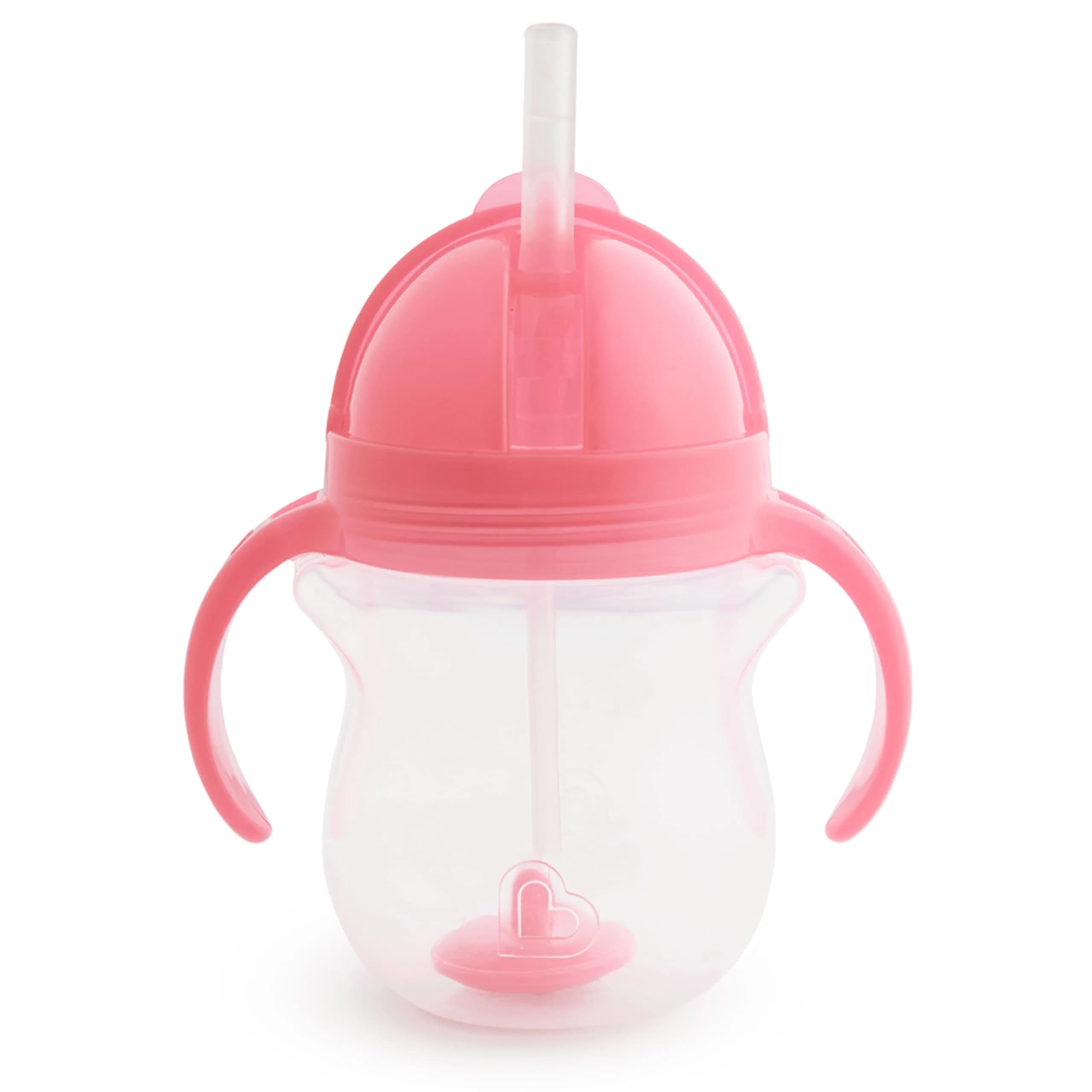 Munchkin Any Angle Sippy Cup for Toddlers 200ml (7 Ounce) | Spill-Proof Weighted Straw Cup with Transition Handles
