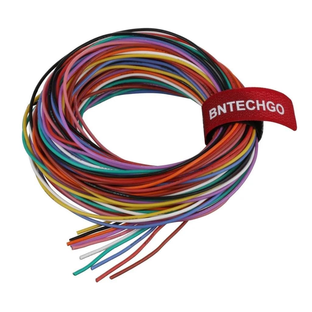 BNTECHGO 24 AWG Silicone Wire Kit 10 Colors Each 10 ft | 100 ft Total - main product image
