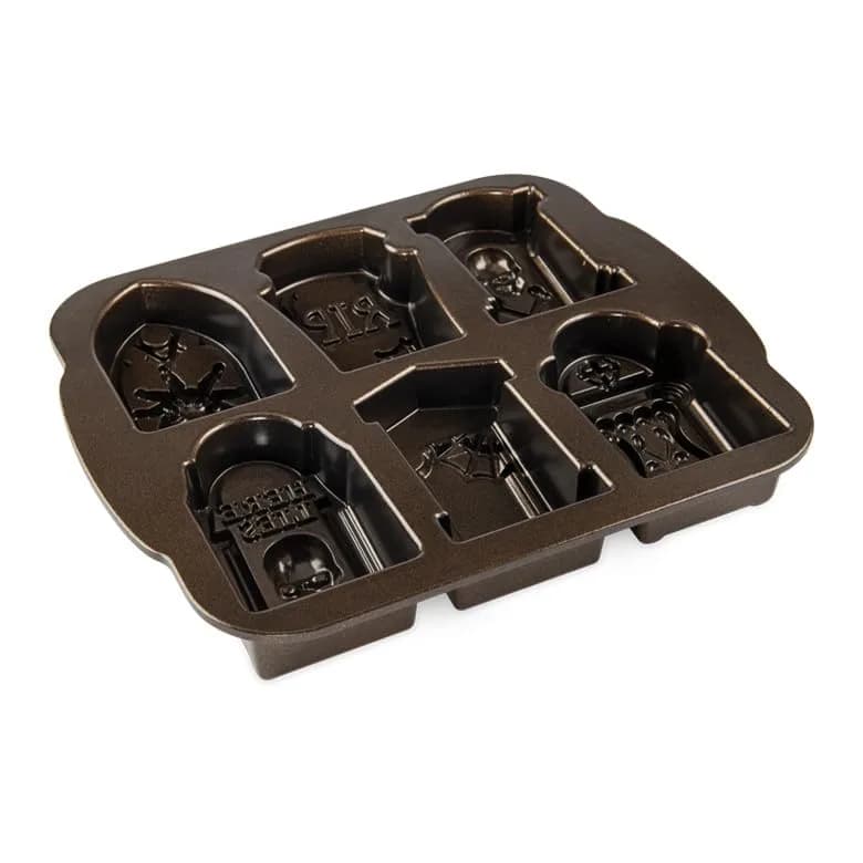 Nordic Ware Tombstone Cakelet Pan 1.06 L (4.5 cups) | Eerie Graveyard Centerpiece thumbnail 4
