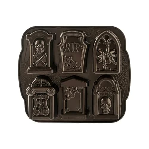 Nordic Ware Tombstone Cakelet Pan 1.06 L (4.5 cups) | Eerie Graveyard Centerpiece thumbnail 1