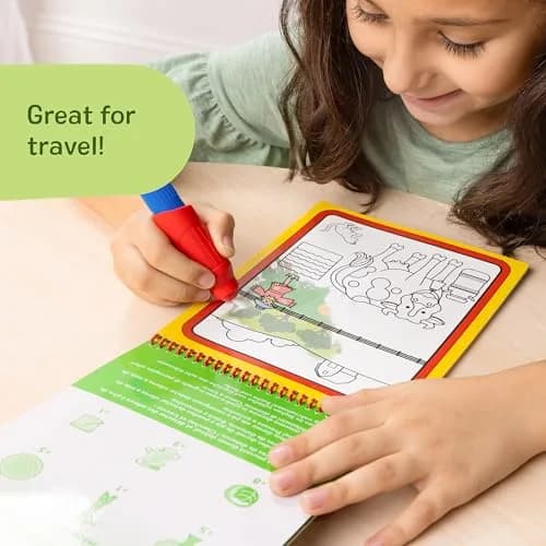 Melissa & Doug Water Wow! On The Farm Mess Free Coloring Book 25cm (9.8in) | Reusable Water-Reveal Activity Pad thumbnail 5