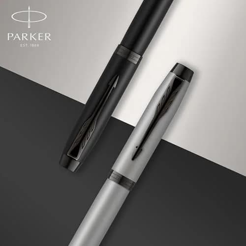 Parker IM Rollerball Pen Black Lacquer Gold Trim Fine Point Black Ink Gift Box (1931659) | Smooth Writing Instrument thumbnail 6