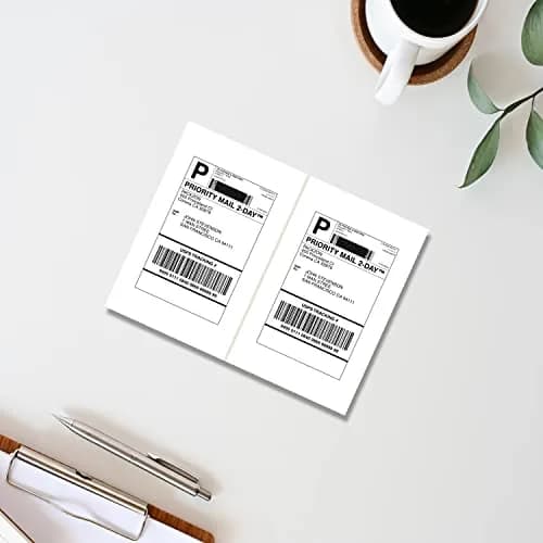 PACKZON Shipping Labels 8.5 x 5.5 Inches White 1000 Labels | Professional Grade for Laser & Inkjet Printers thumbnail 5