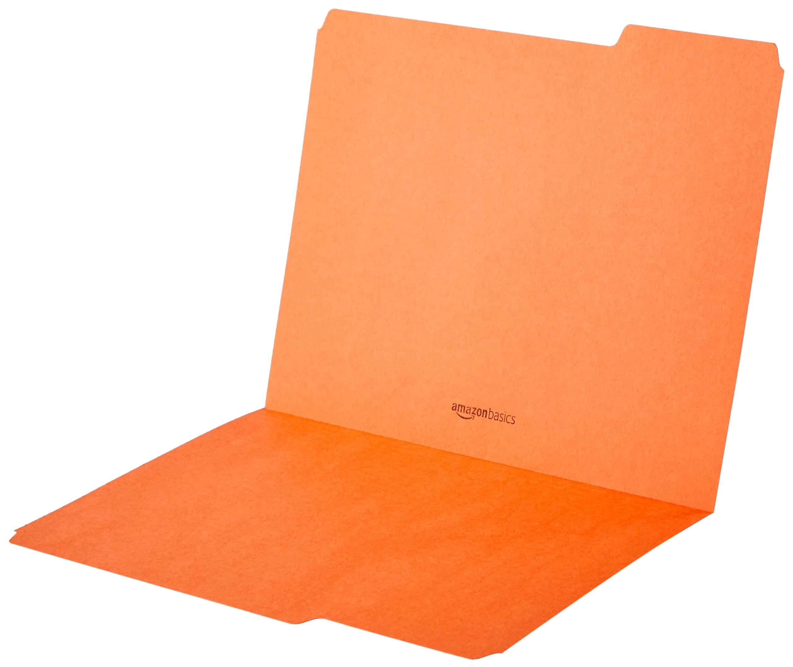 Amazon Basics Sturdy File Folders with Tabs, Letter Size, Assorted Colors, 100-Pack | Bulk Pack for Office & School - view 4