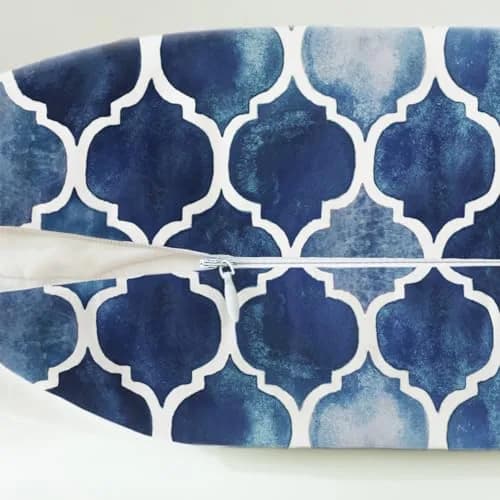 CaliTime Decorative Couch Accents Throw Pillow Covers 18 x 18 Inches | Modern Trellis Design, Soft Fleece, Pack of 2 thumbnail 7