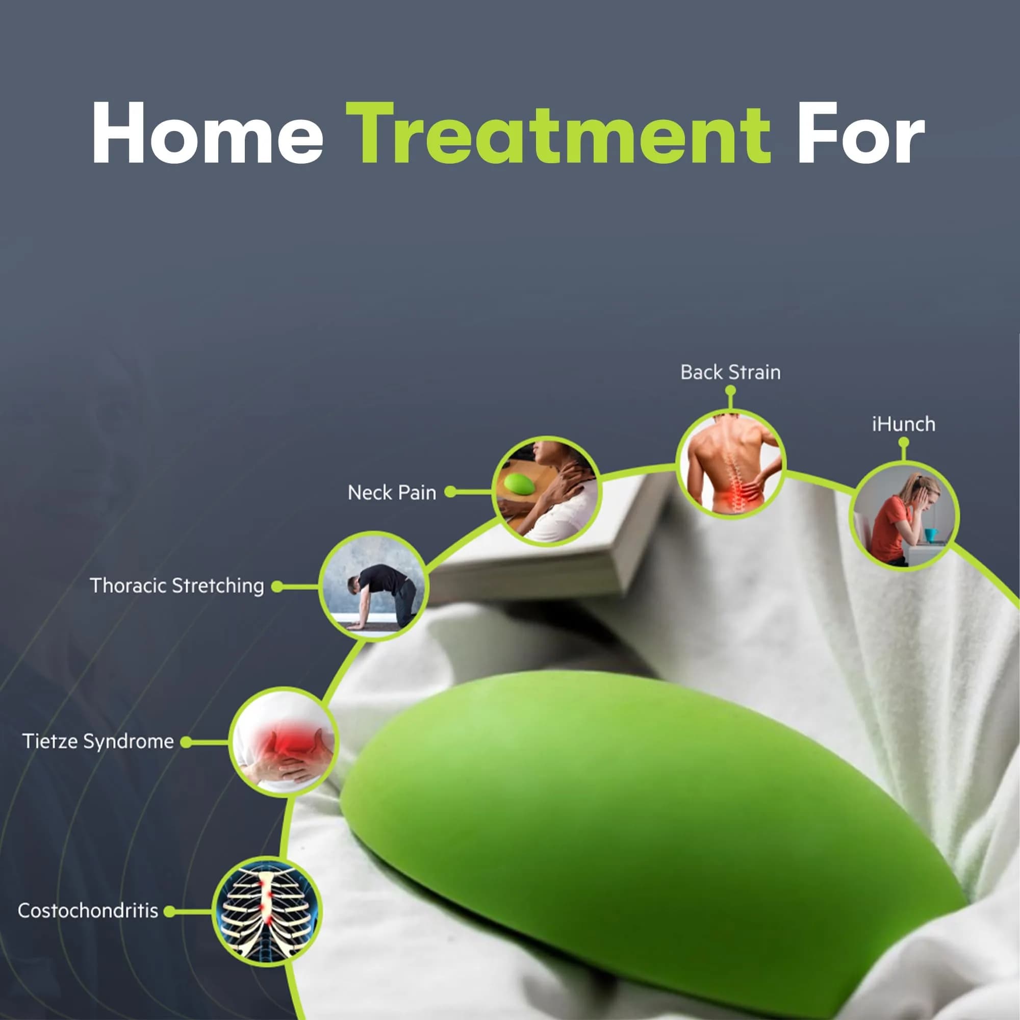 Bodystance Backpod Premium Device for Costochondritis & Tietze Syndrome | Physiotherapist Designed | 20cm (7.9in) x 13cm (5.1in) x 5cm (2in) - view 2