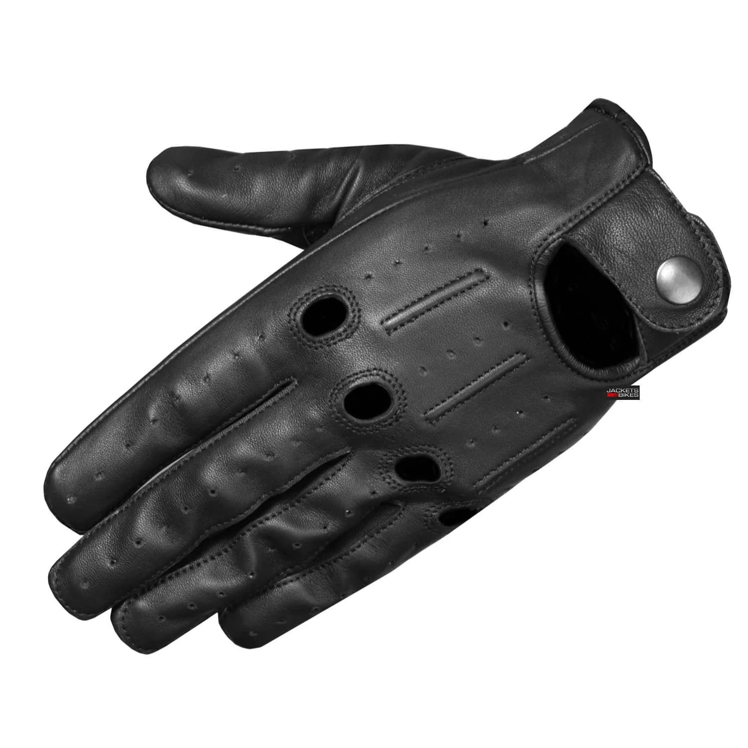 Jackets 4 Bikes Mens Transporter Genuine Lambskin Leather Driving Gloves, Riding Black XXL | Unlined Ventilated Touchscreen Gloves