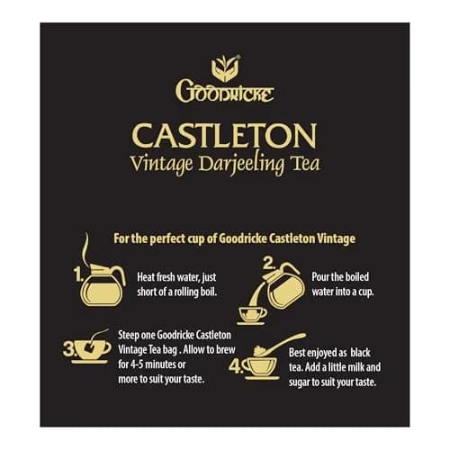 Goodricke Castleton Premium Darjeeling Tea Bags 100 Count | World's 2nd Largest Tea Producer thumbnail 5