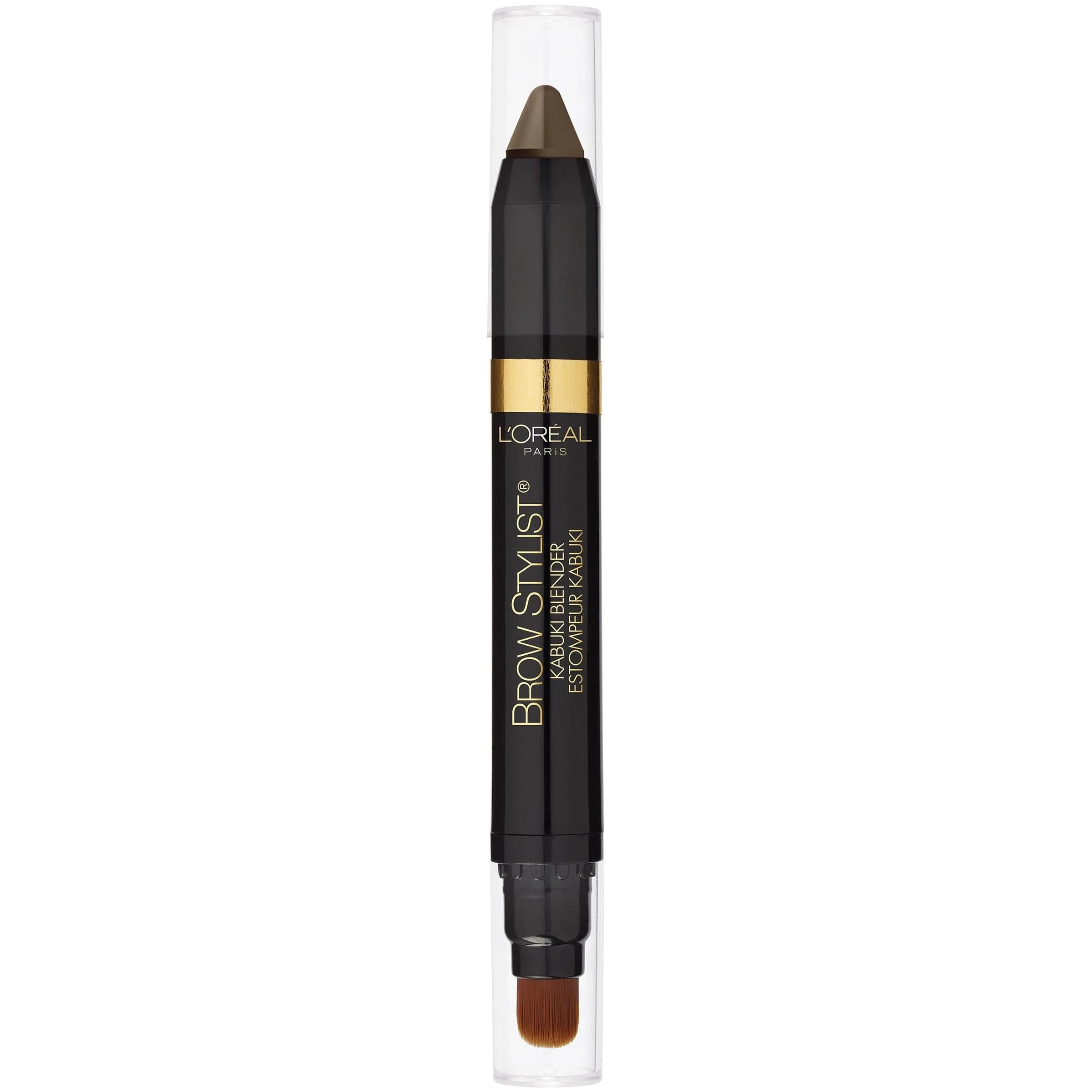 L'Oreal Paris Brow Stylist Kabuki Blender Brow Crayon Blonde 0.05 oz (1.4g) | Natural Finish Brow Makeup - main product image