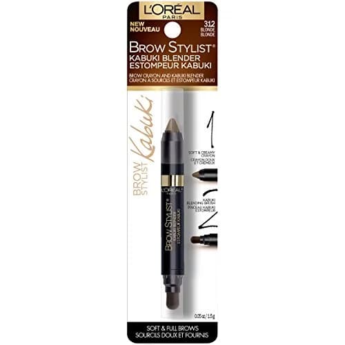 L'Oreal Paris Brow Stylist Kabuki Blender Brow Crayon Blonde 0.05 oz (1.4g) | Natural Finish Brow Makeup thumbnail 2