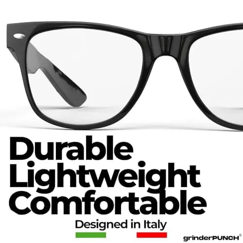grinderPUNCH Blue Light Reading Glasses 6.00 Diopters | Anti-Glare & UV Protection thumbnail 3