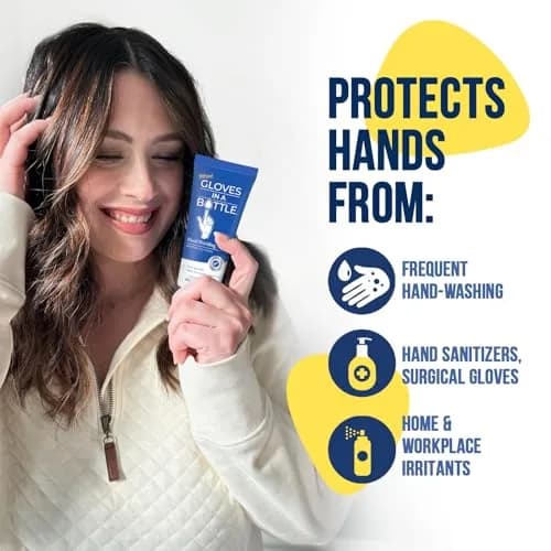 Gloves In A Bottle Shielding Lotion for Dry Skin 3.4 oz | Protects & Restores Cracked Skin thumbnail 4