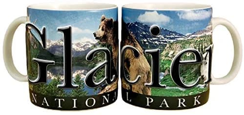 Americaware Glacier National Park 18oz. Ceramic Mug | 3D Relief & Color Graphics (120c) thumbnail 1