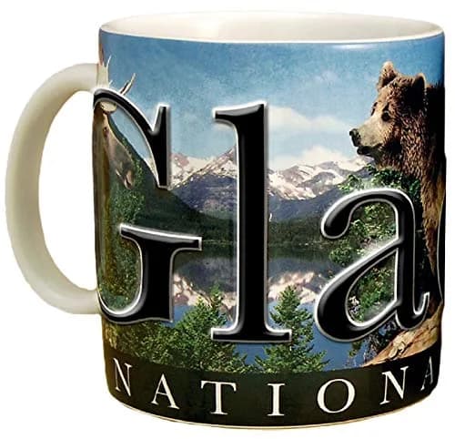Americaware Glacier National Park 18oz. Ceramic Mug | 3D Relief & Color Graphics (120c) thumbnail 2
