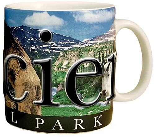 Americaware Glacier National Park 18oz. Ceramic Mug | 3D Relief & Color Graphics (120c) thumbnail 3