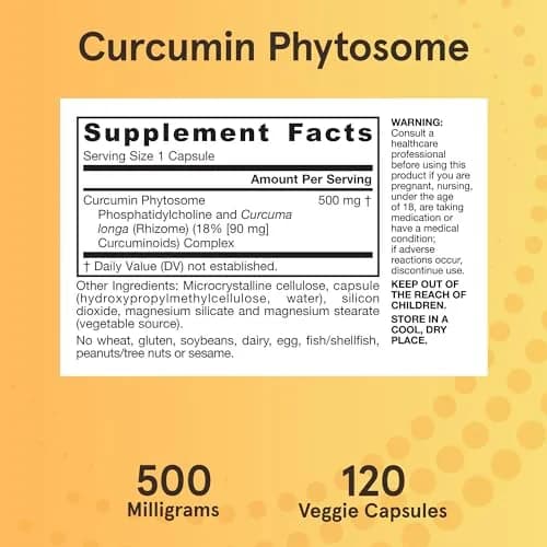 Jarrow Formulas Curcumin Phytosome 500 mg Veggie Capsules | Joint Health & Antioxidant Support thumbnail 6