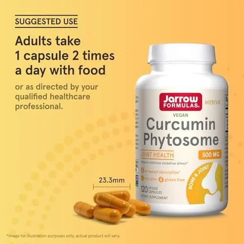 Jarrow Formulas Curcumin Phytosome 500 mg Veggie Capsules | Joint Health & Antioxidant Support thumbnail 7