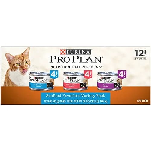 Waggin' Train Pro Plan Seafood Entrees Variety Pack 2.25 lb | Supports Cat Skin & Immunity thumbnail 1