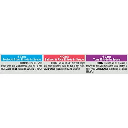 Waggin' Train Pro Plan Seafood Entrees Variety Pack 2.25 lb | Supports Cat Skin & Immunity thumbnail 3