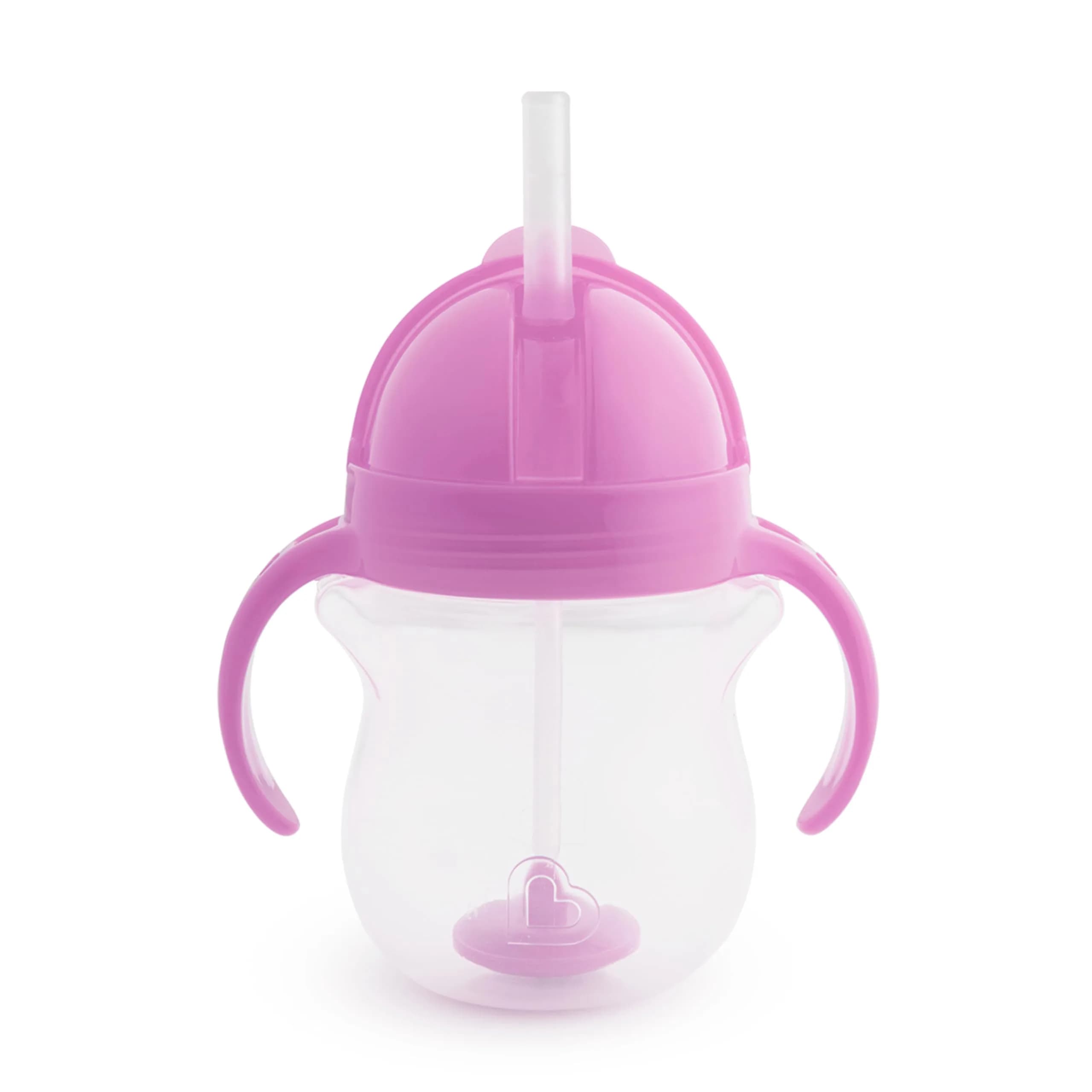 Munchkin Purple Trainer Sippy Cup - 200ml Spill-Proof Weighted Straw Toddler Cup - main product image